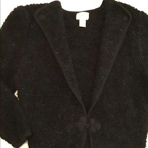 Susan Bristol 1970’s Black mohair cardigan